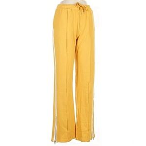 Tucker Yellow Track Pants with White Stripes